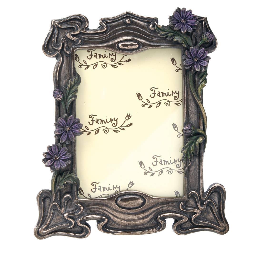 Small Art Nouveau Daisy Picture Frame - Shadowplay Collection