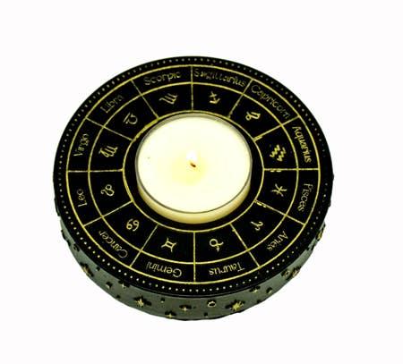 Astrology Wheel Tealight Holder - Shadowplay Collection