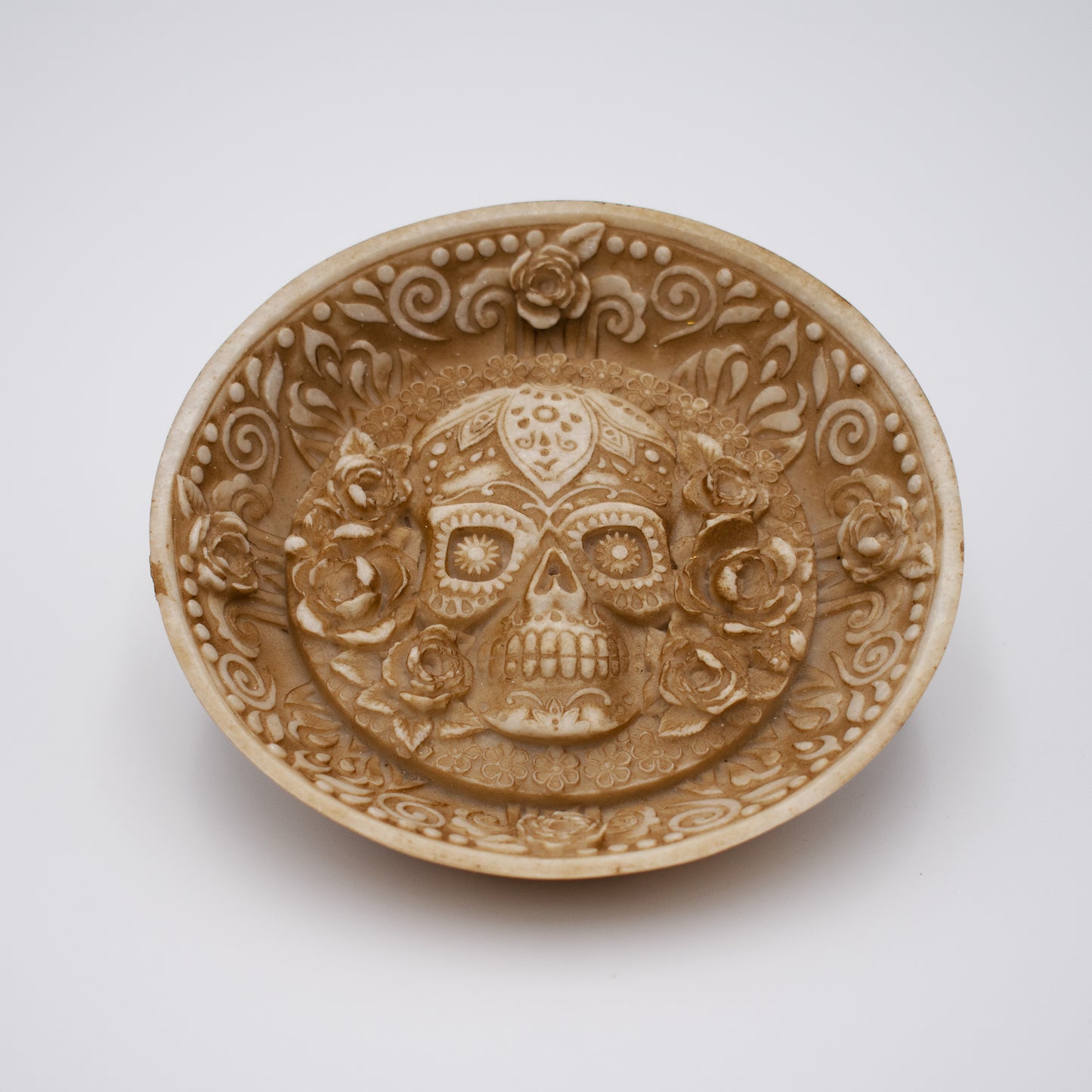 Day of the Dead Round Incense Holder