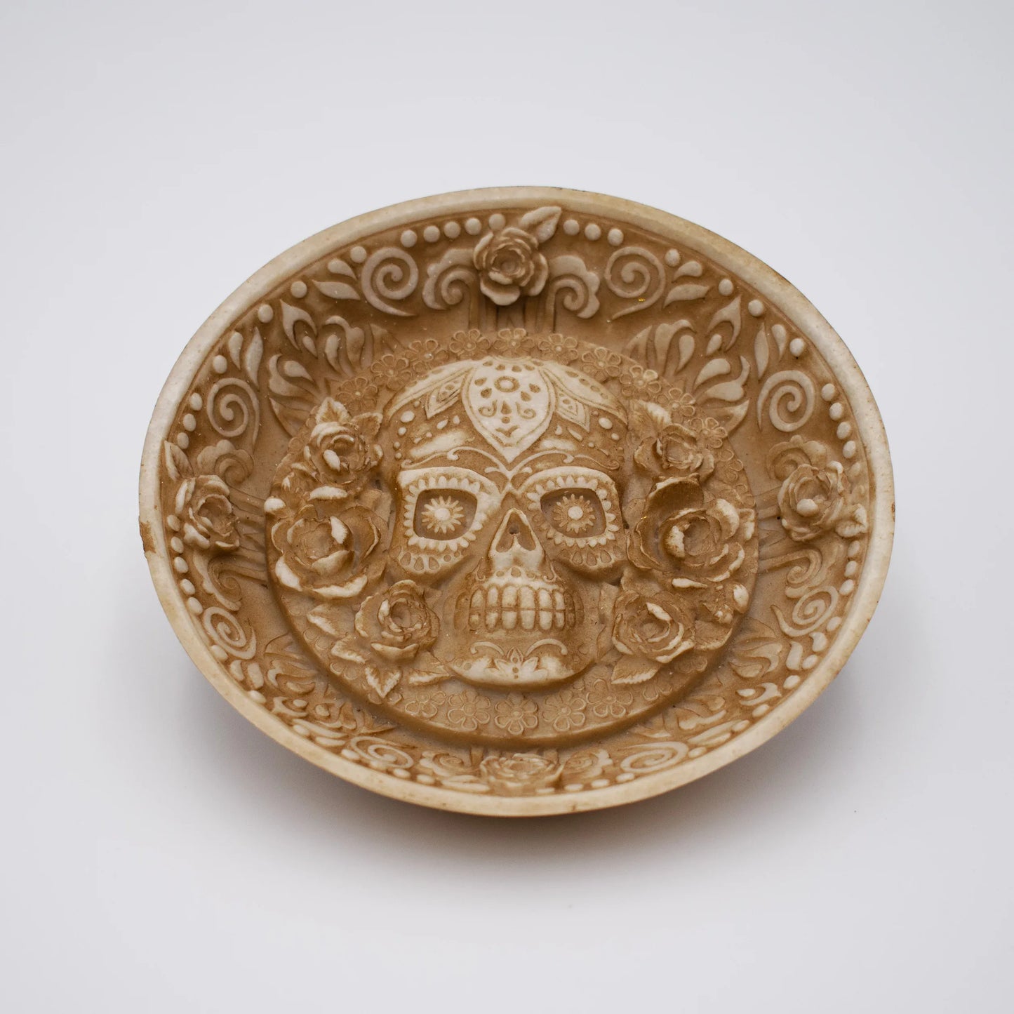 Day of the Dead Round Incense Holder - Shadowplay Collection