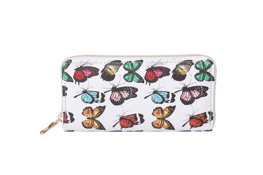 Colorful Butterfly Print Wallet