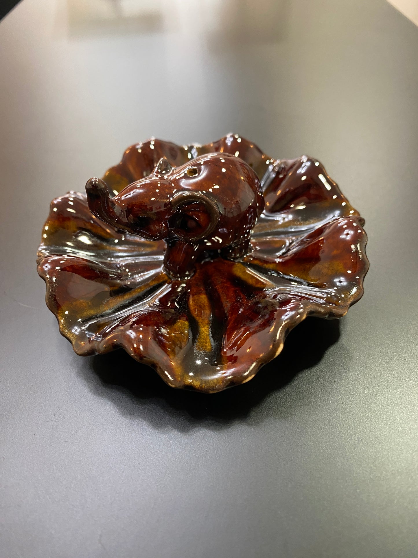 Elephant Ceramic Incense Holder