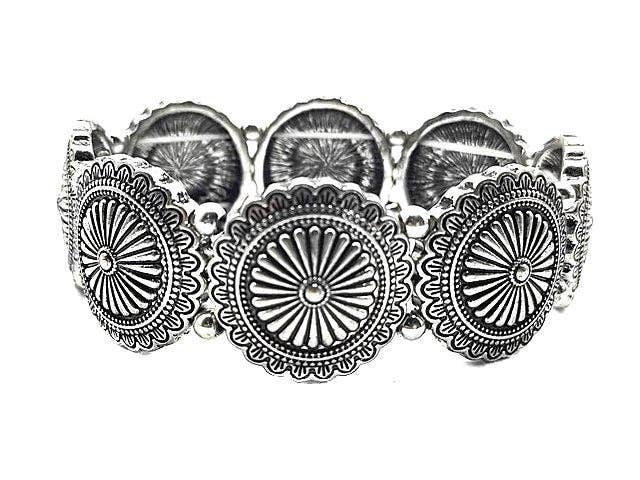 Round Concho Stretch Bracelet