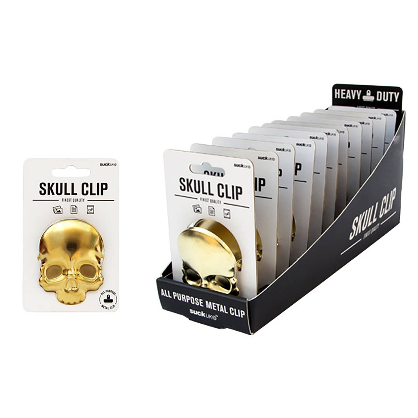 Heavy Duty Metal Skull Clip