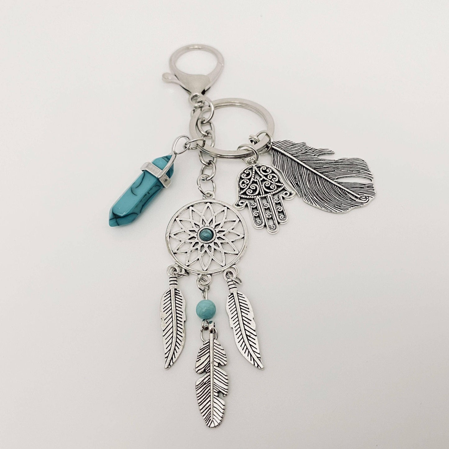 Bohemian Tassel Feathers Keychain Pendant - Shadowplay Collection