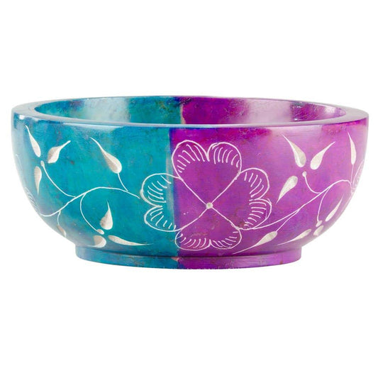 Moon and Star Soapstone Smudge Bowl - Shadowplay Collection