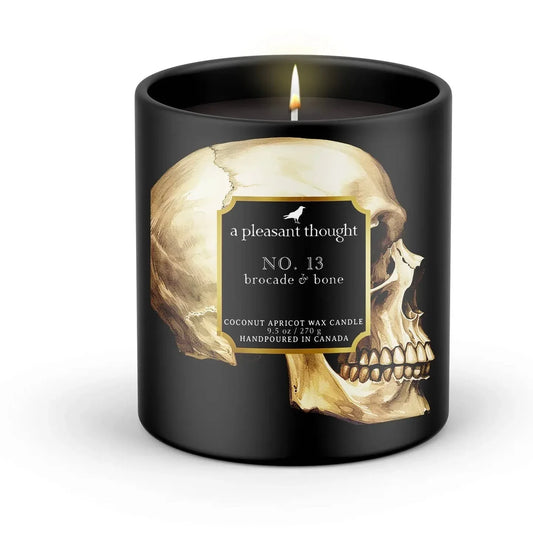 NO. 13- Brocade & Bone Raven Candle  by A Pleasant Thought