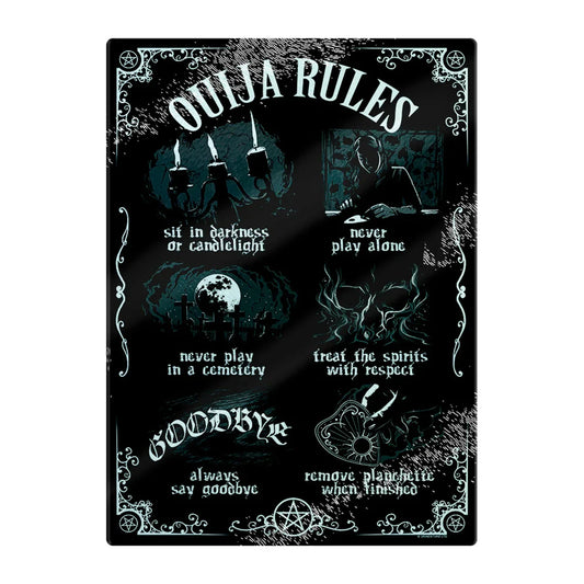 Ouija Rules Tempered Glass Cutting Board - Shadowplay Collection