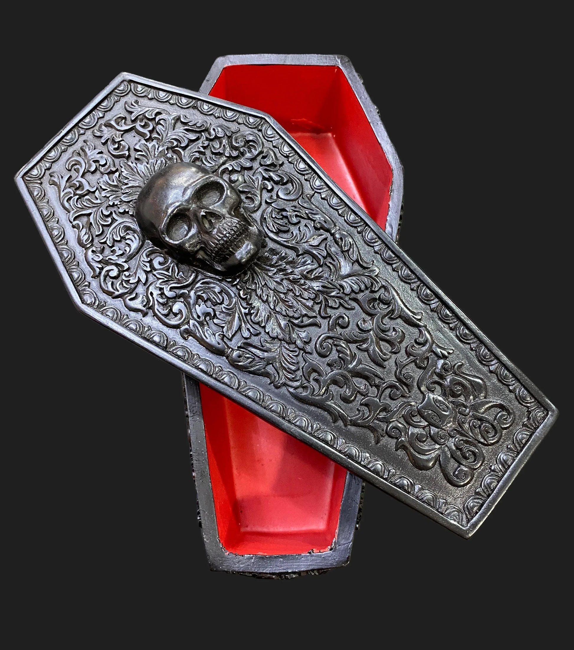 Gothic Skull Coffin Storage Box - Shadowplay Collection