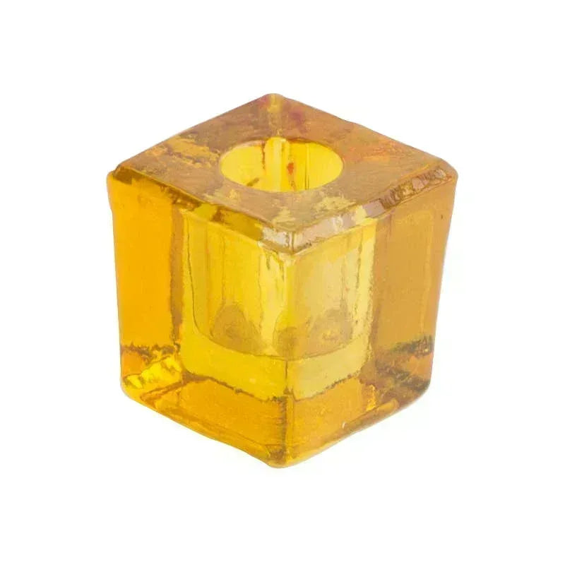Glass Cube Mini Candle Holder - Shadowplay Collection