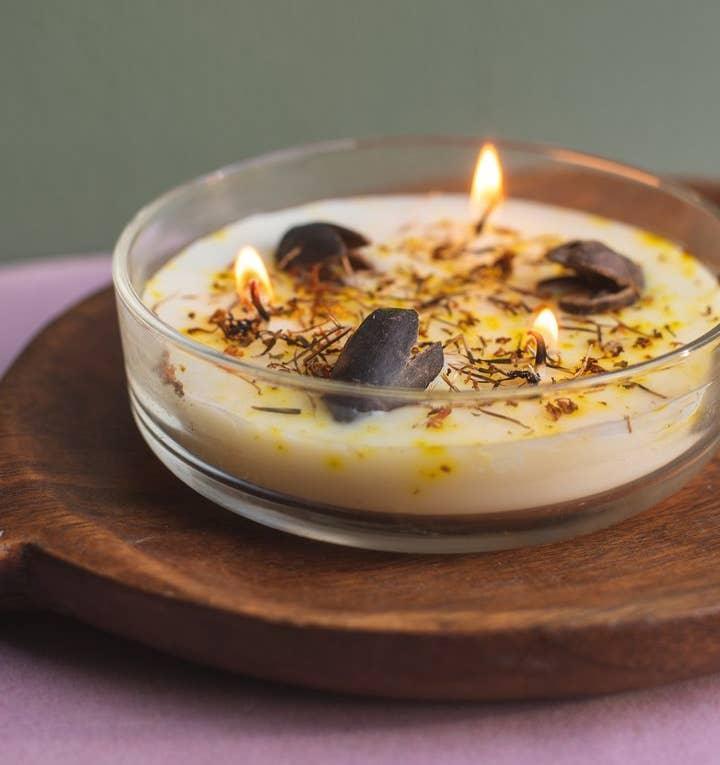 Honeysuckle Jasmine Botanical Candle - Shadowplay Collection Gift Shop
