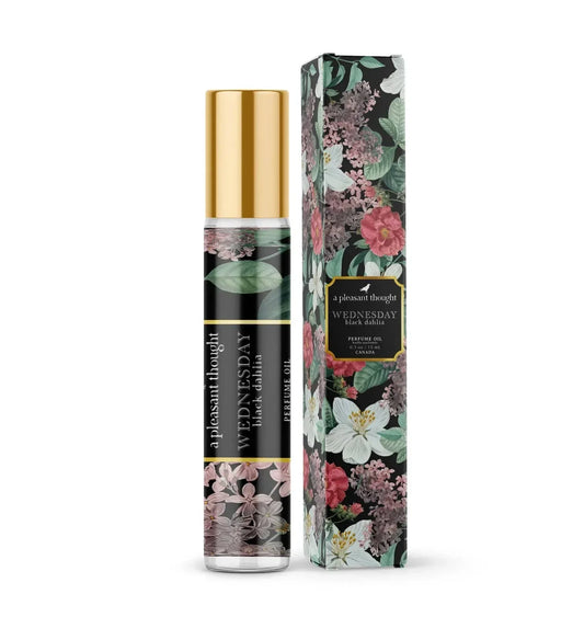 Wednesday- Black Dahlia Roll On Perfumed Oil - Shadowplay Collection