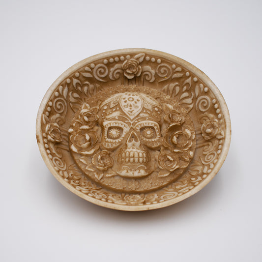 Day of the Dead Round Incense Holder
