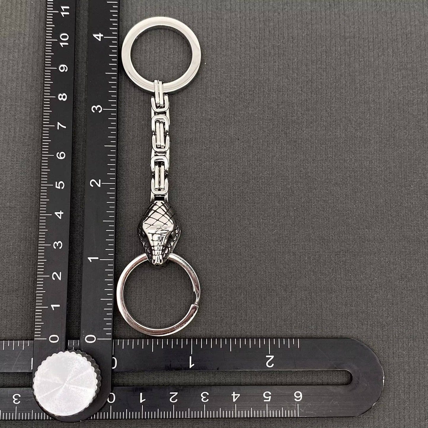 Snake Stainless Steel  Keychain