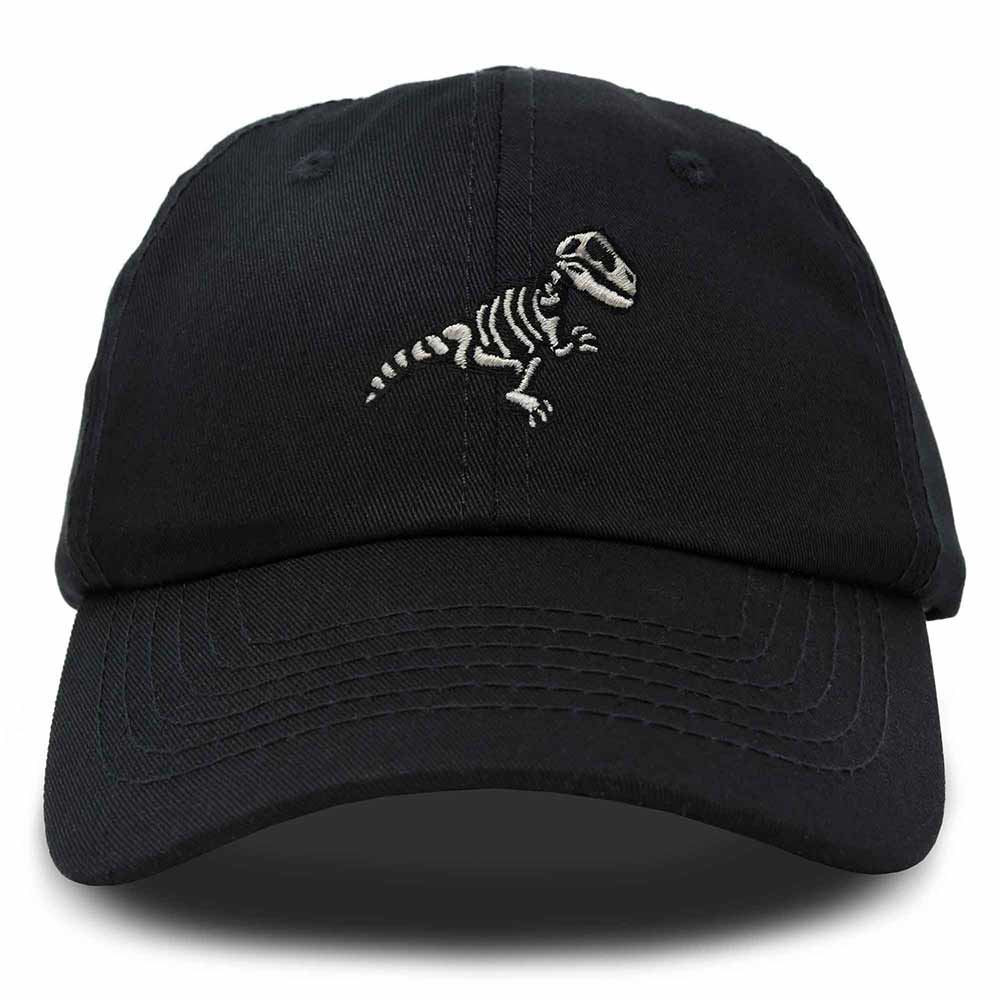 Dalix T-Rex Fossil Cap: Black