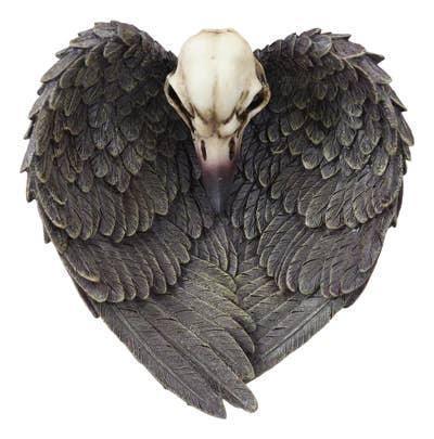 Raven Skull Wings Trinket Dish - Shadowplay Collection