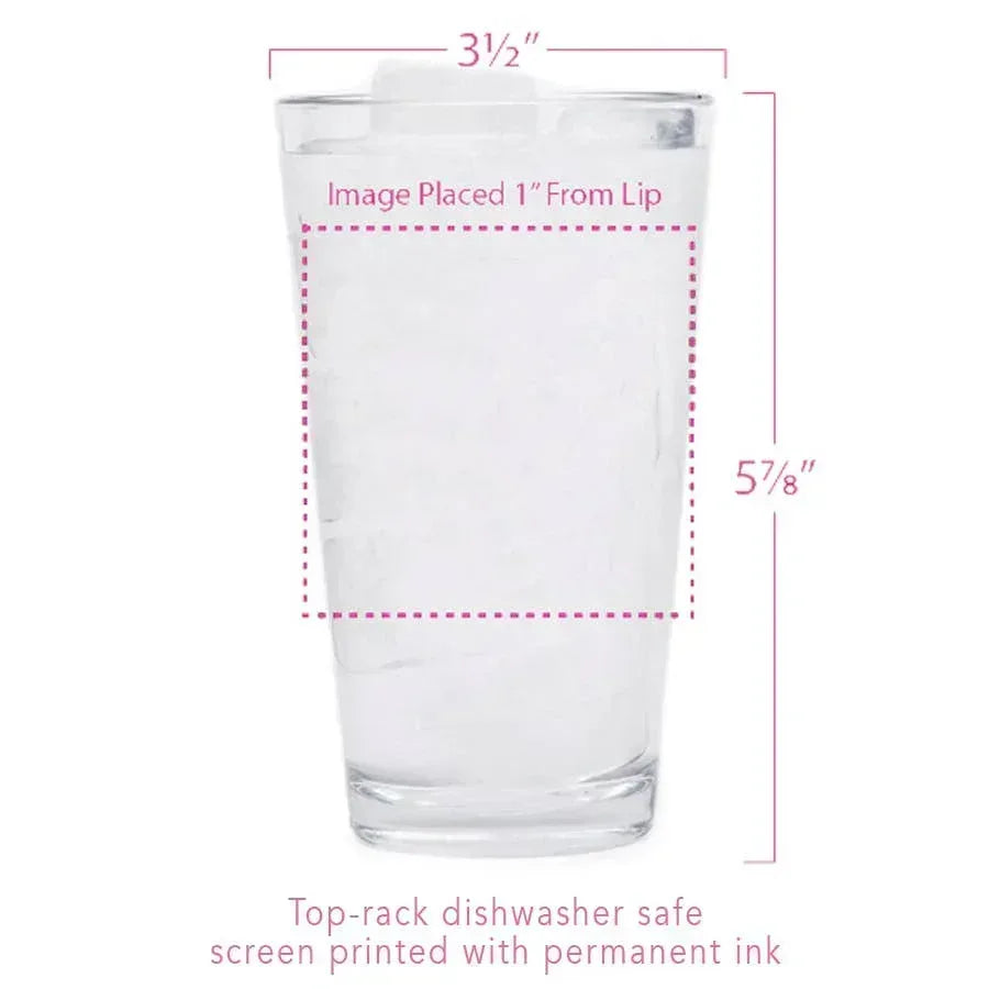 Skull Pint Glass Dishwasher Safe Glass - Shadowplay Collection
