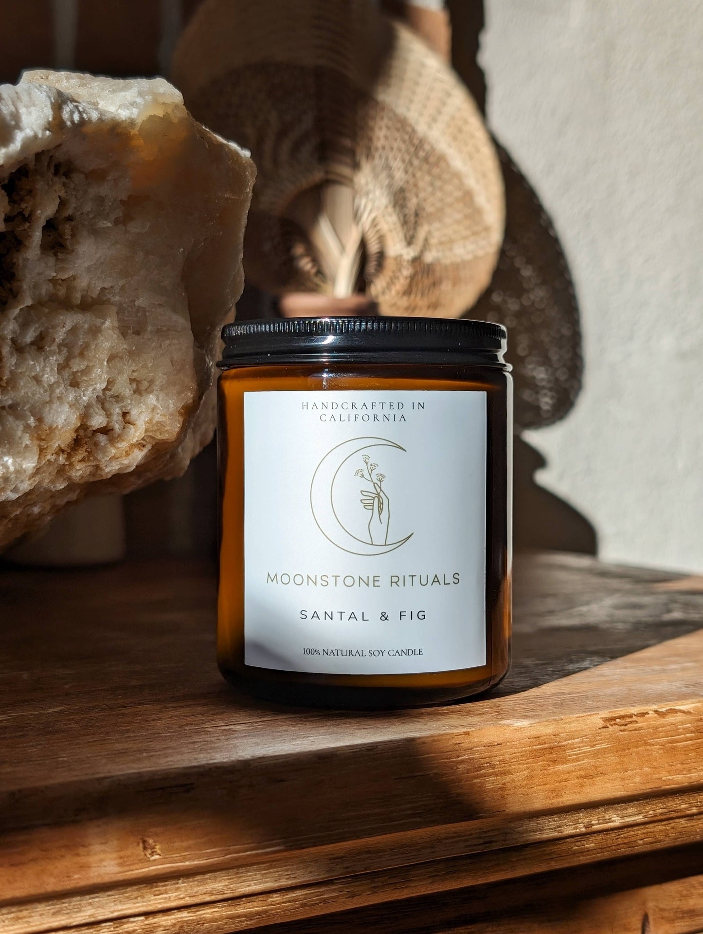 Moonstone Rituals Santal & Fig Soy Wax Candle