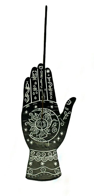 Palmistry Flat Incense Burner - Shadowplay Collection