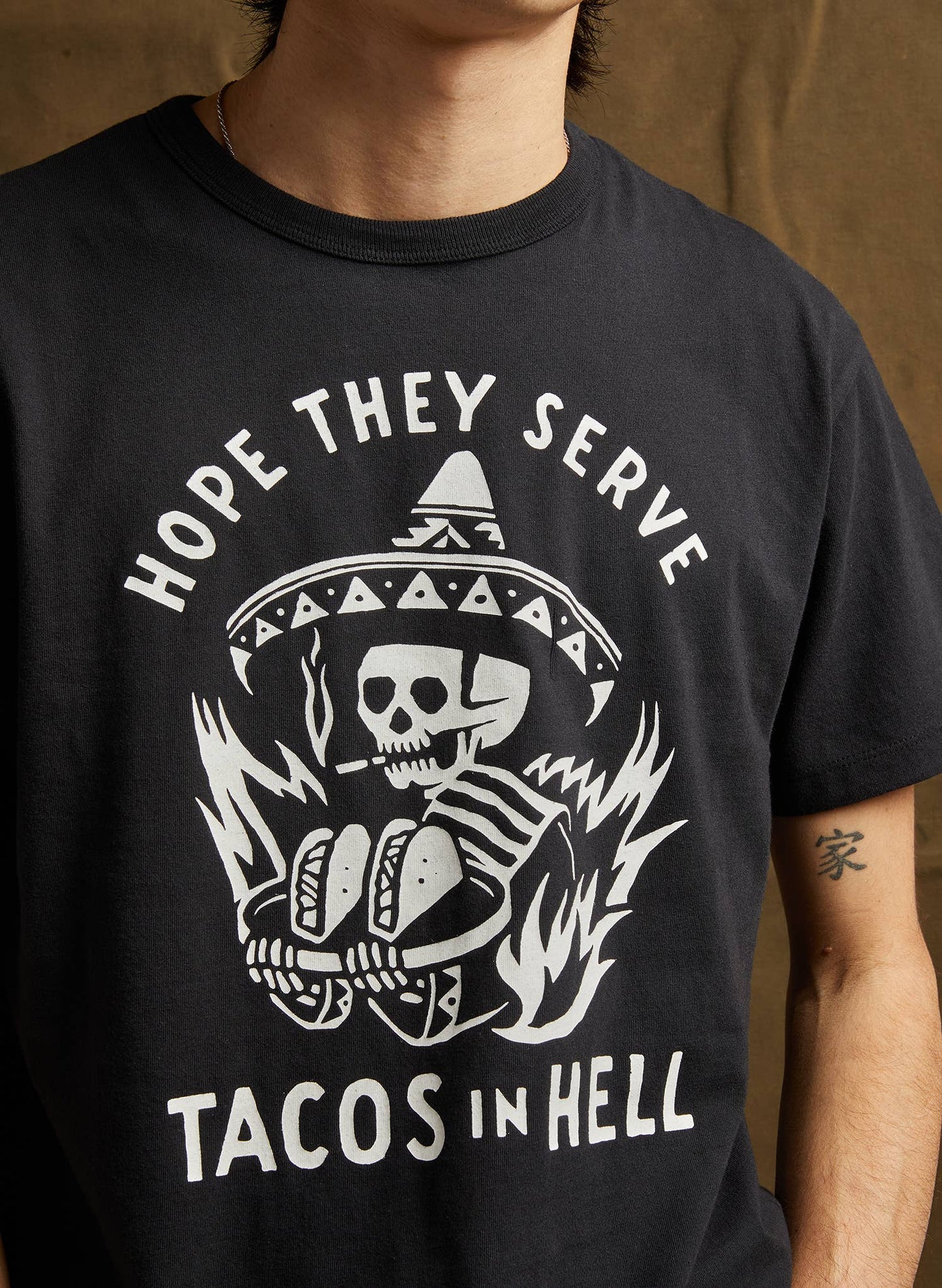 Hope They Serve Tacos In Hell Vintage Western Tee Adults: M
