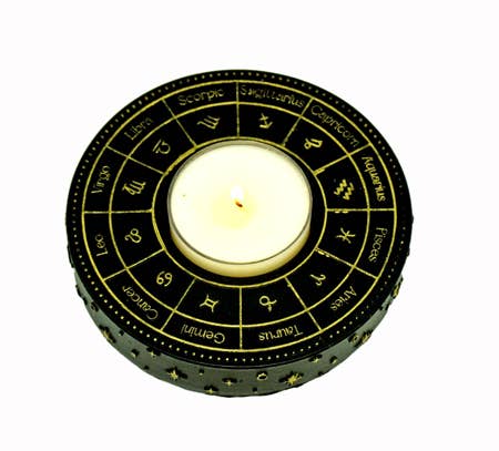 Astrology Wheel Tealight Holder