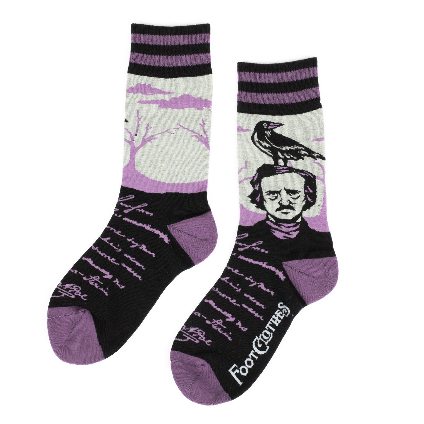 The Raven Edgar Allan Poe Socks