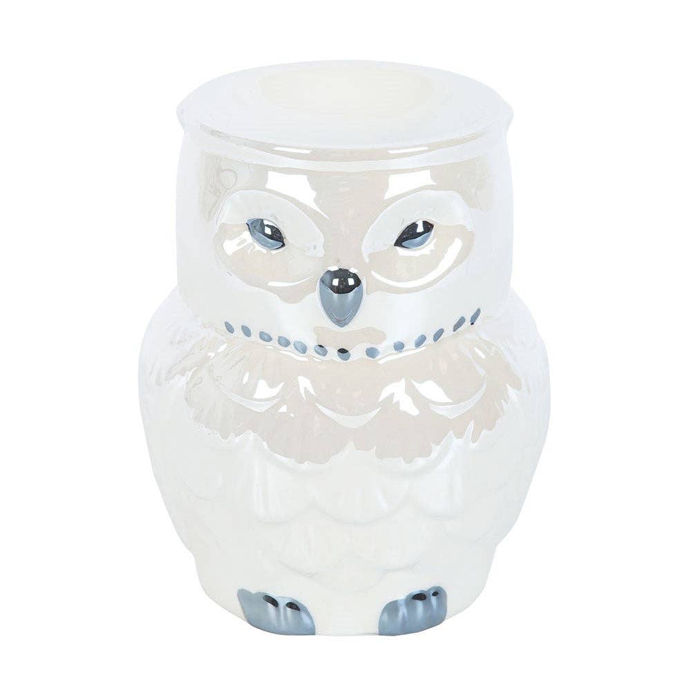 Iridescent Owl Ceramic Oil Warmer