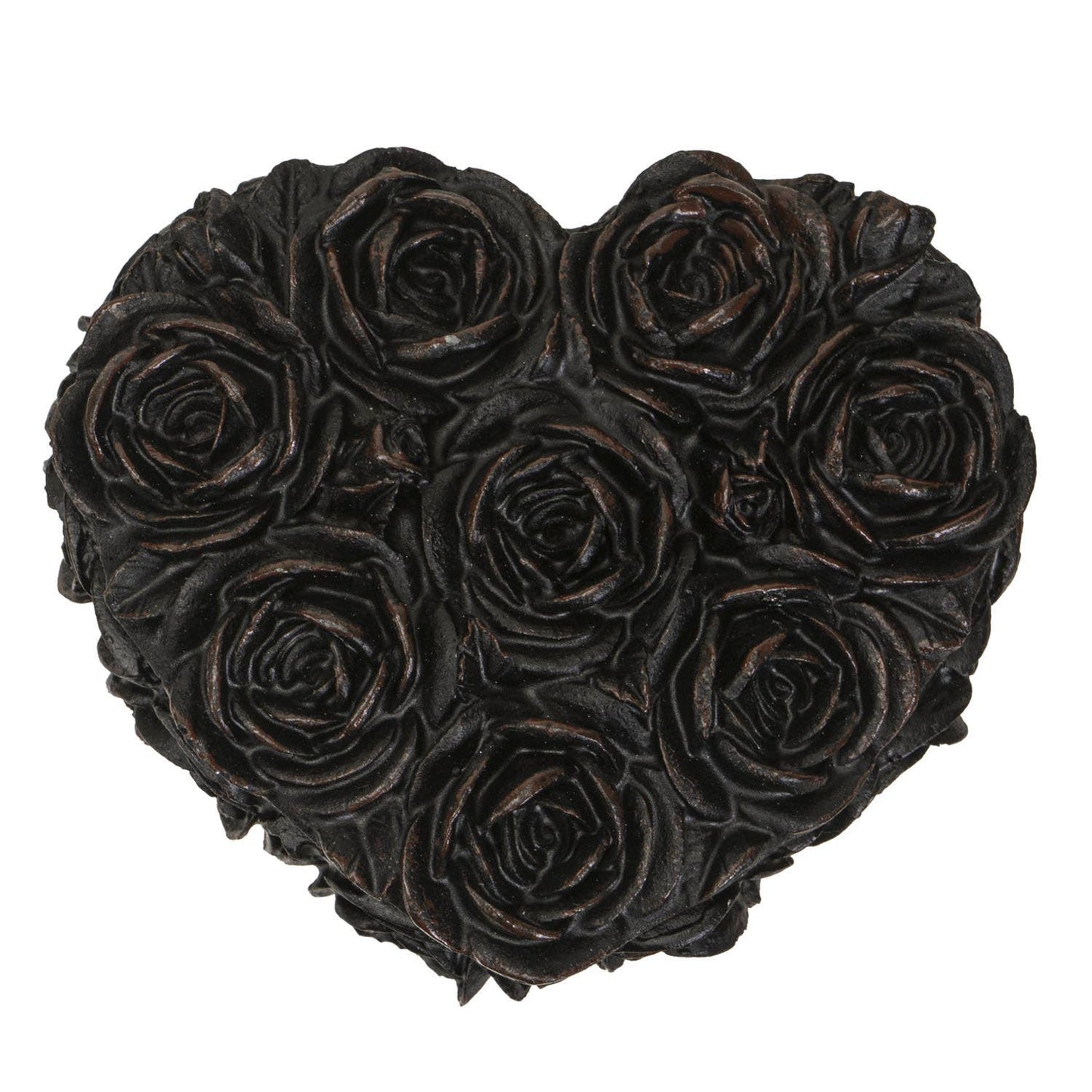 Black Roses Heart Trinket Storage Box