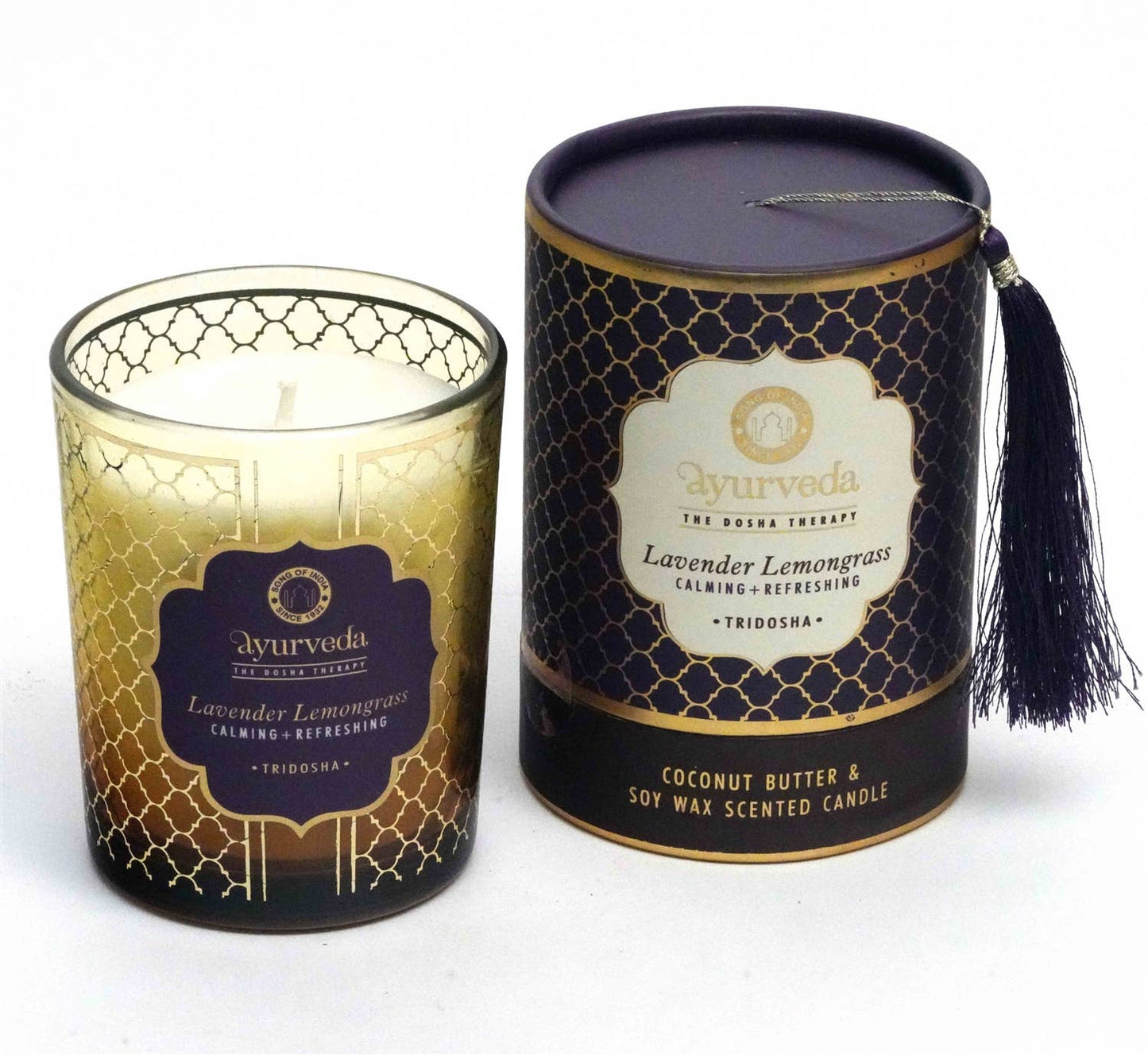 Ayurveda Candle - Lavender Lemongrass: Coconut Butter & Soy Wax