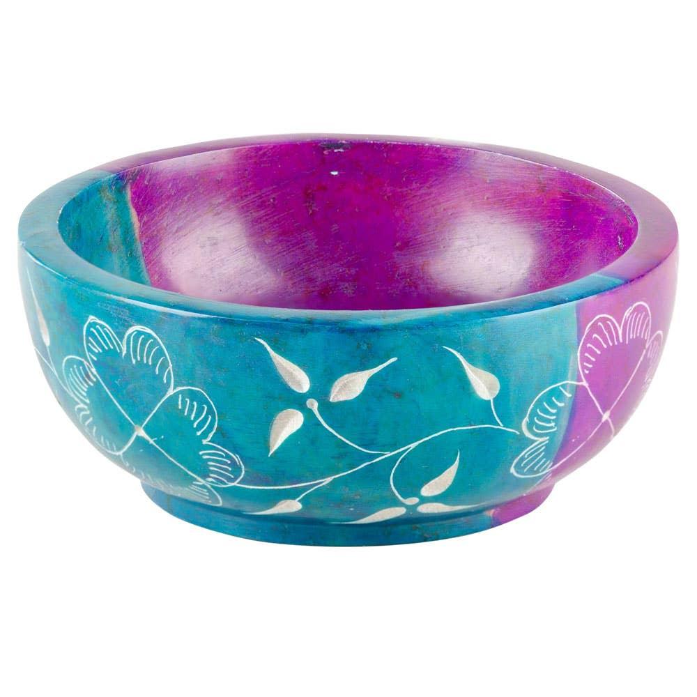Moon and Star Soapstone Smudge Bowl - Shadowplay Collection
