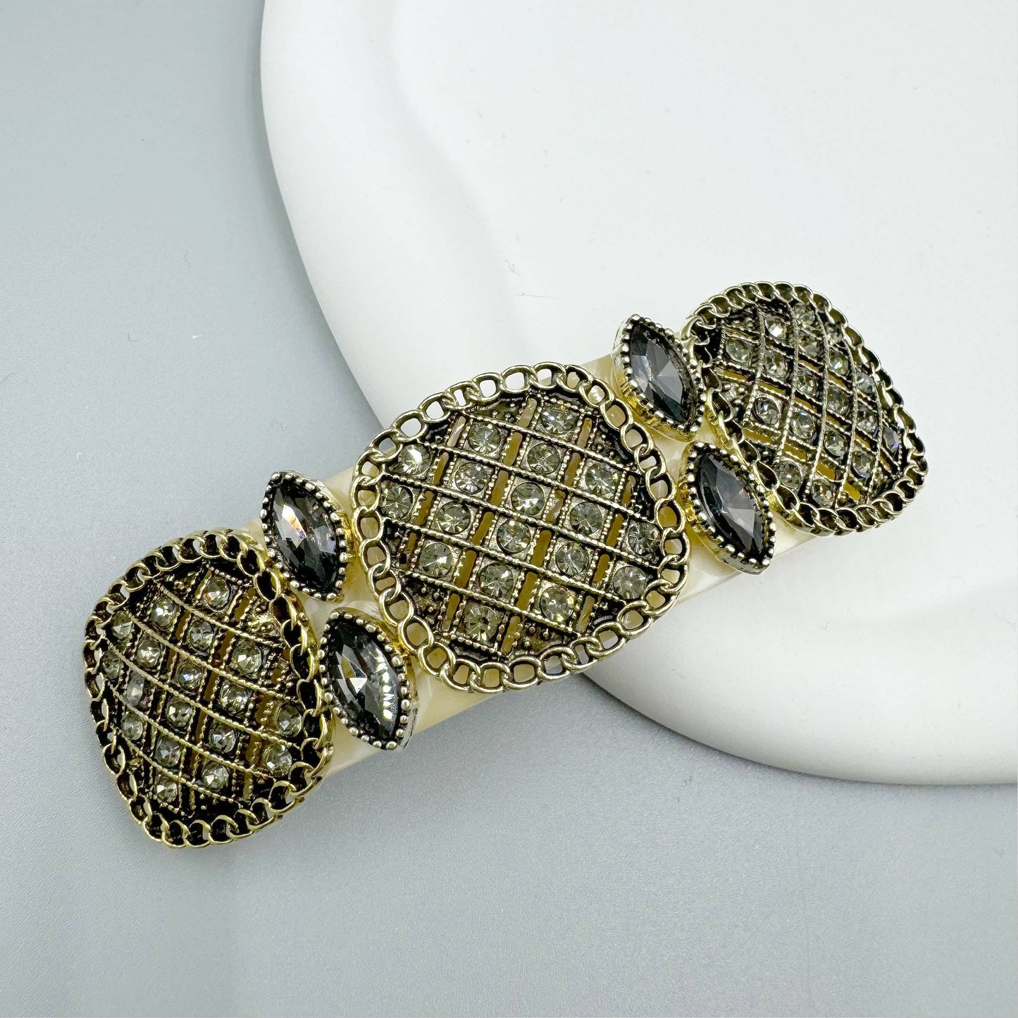 Baroque Rhinestone Hair French Barrette