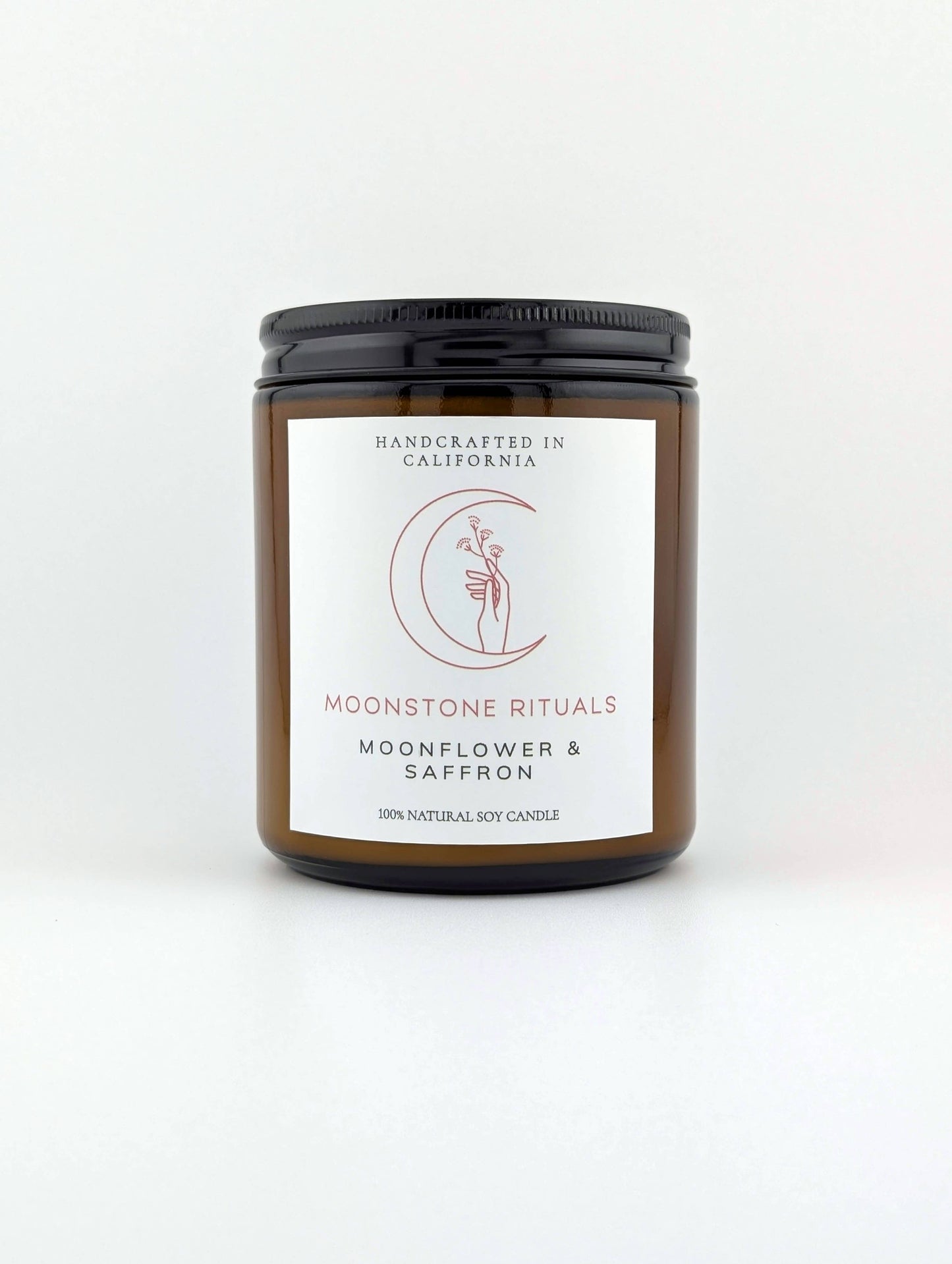 Moonstone Rituals Moonflower & Saffron Soy Wax Candle