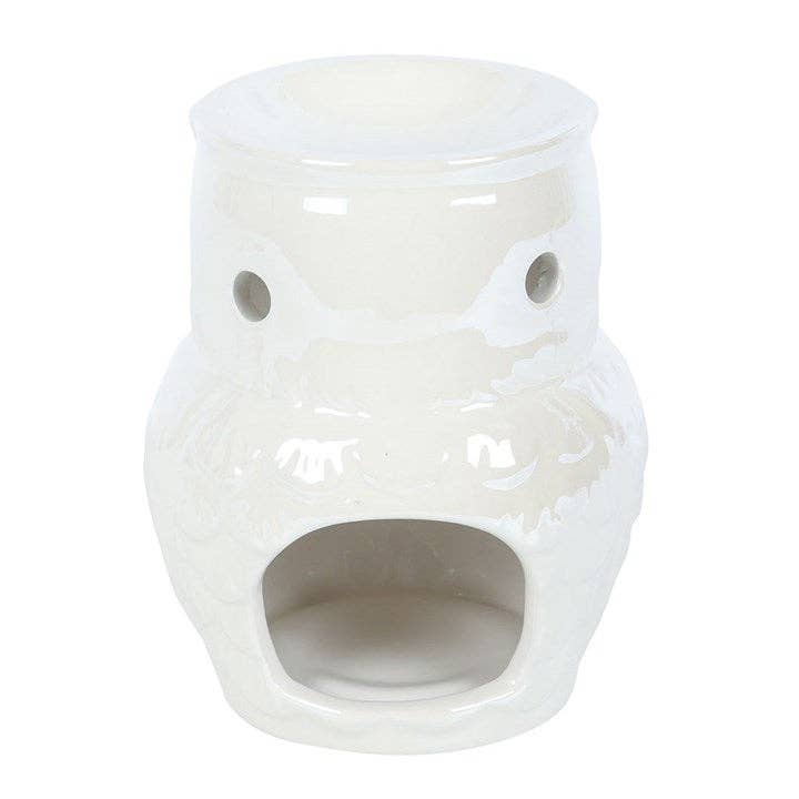 Iridescent Owl Ceramic Oil Warmer