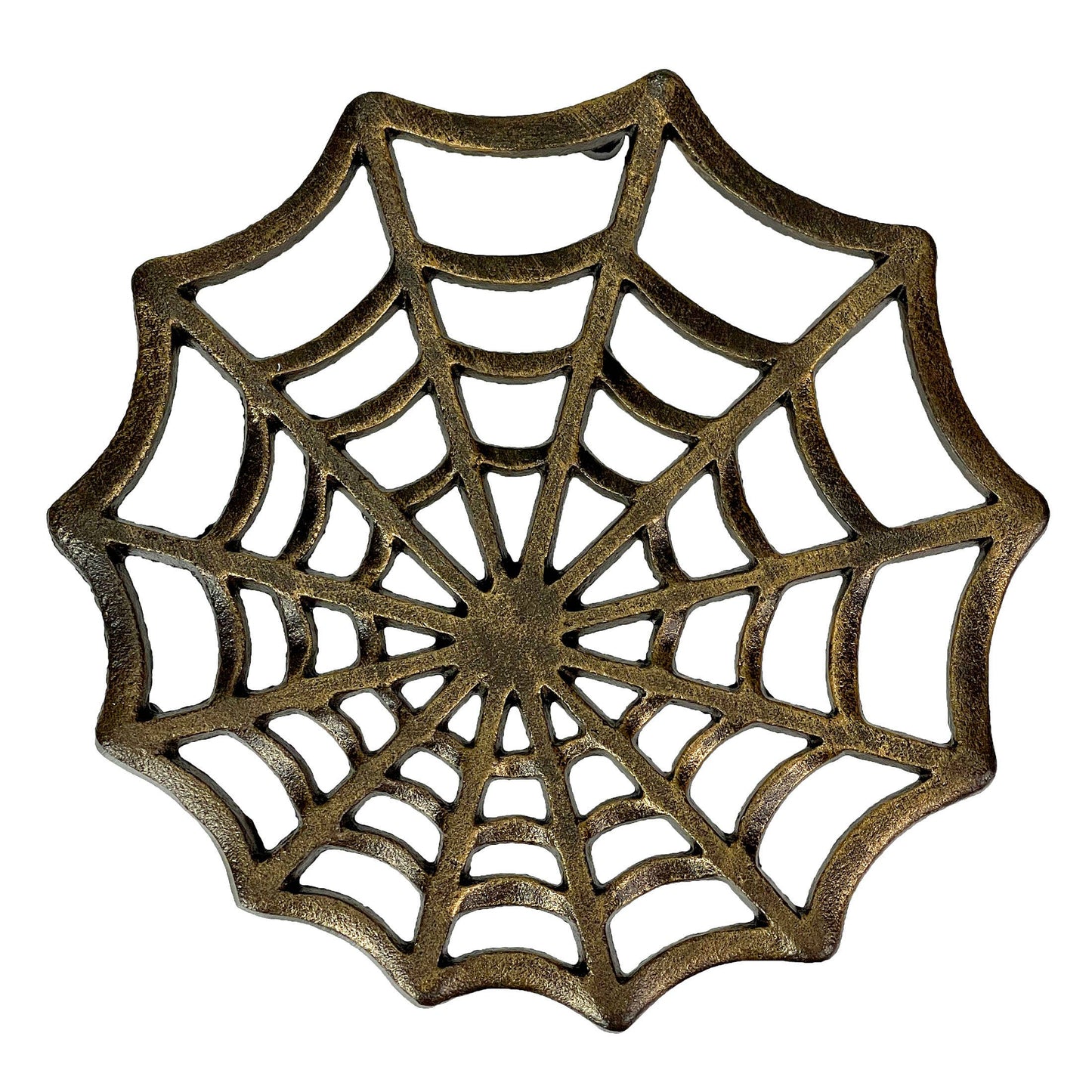 Bronze Finish Spiderweb Cast Iron Kitchen Trivet