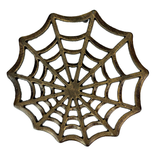 Bronze Finish Spiderweb Cast Iron Kitchen Trivet