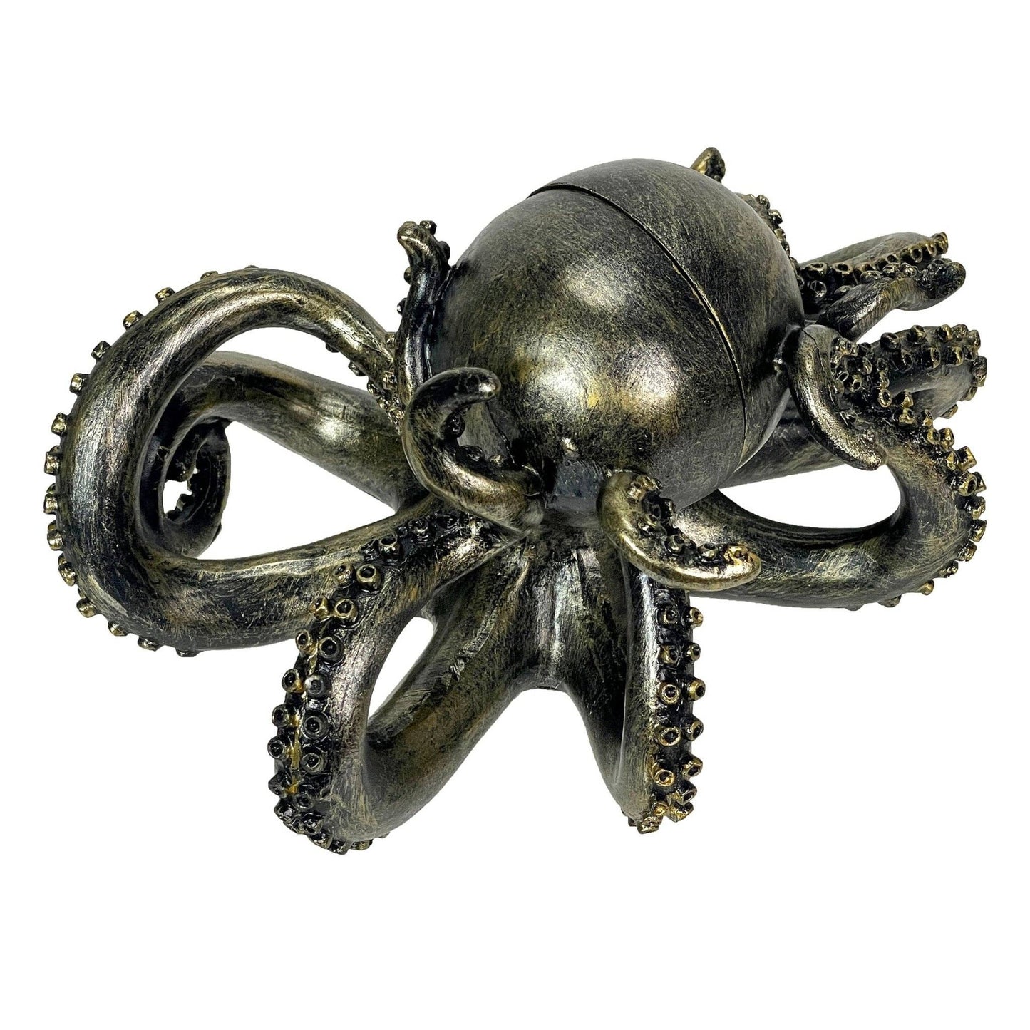 Bronze Finish Octopus Bookend Set-Heavy Durable Polyresin