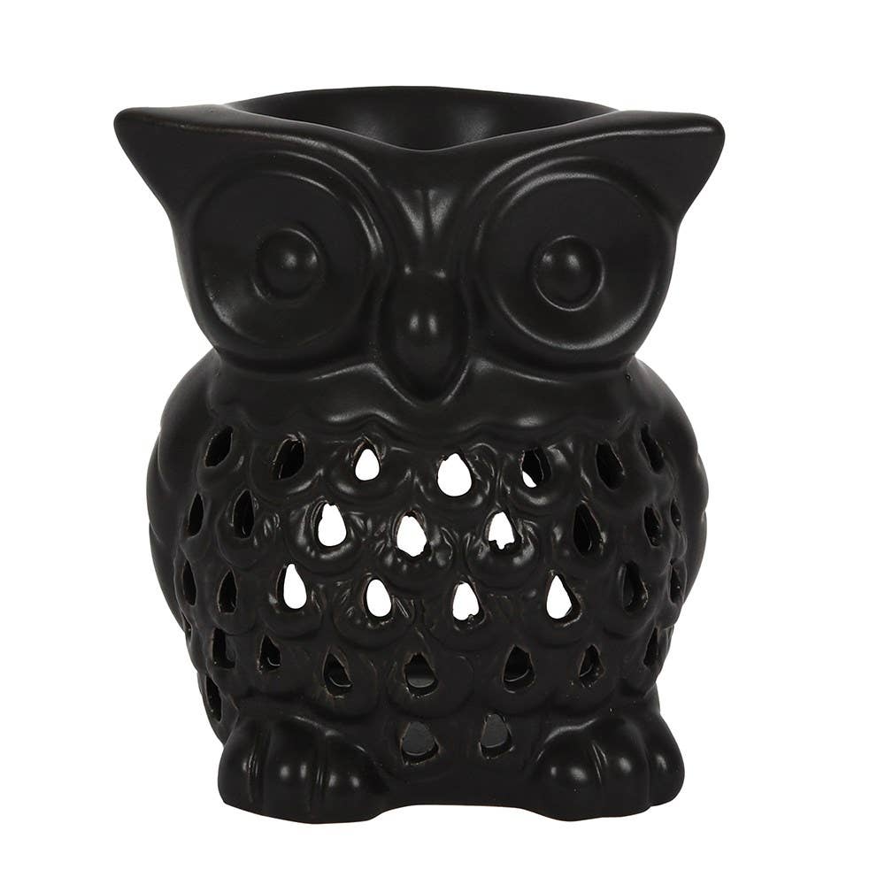 Black Owl Ceramic Oil Warmer