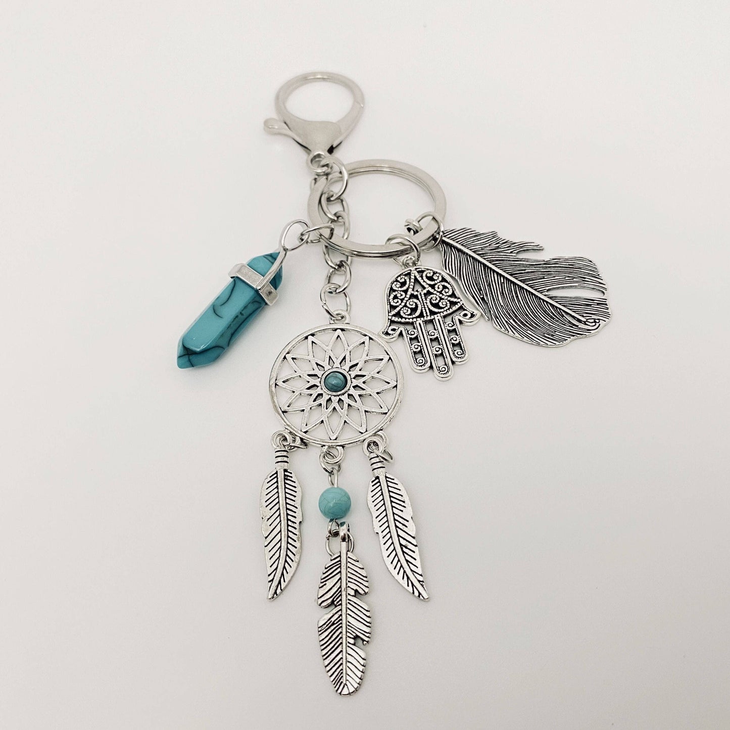 Bohemian Tassel Feathers Keychain Pendant