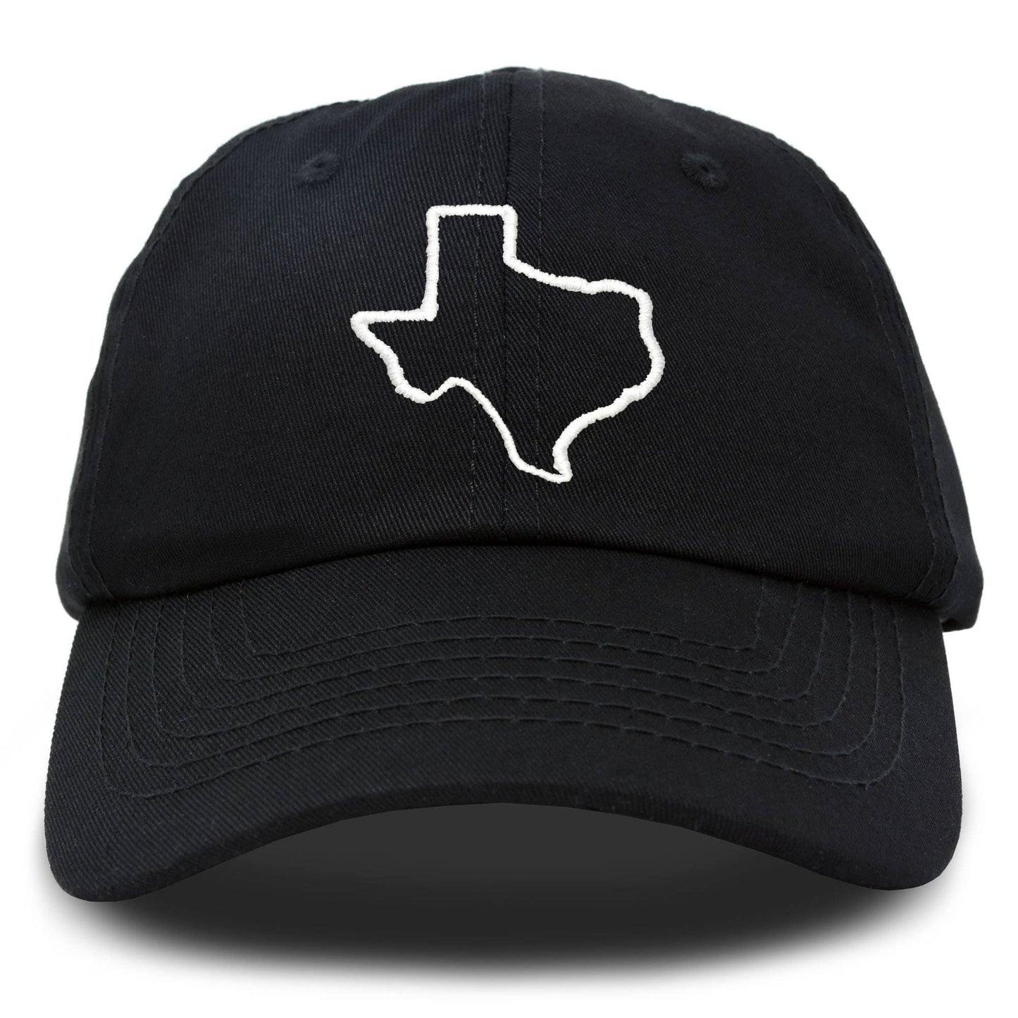 DALIX Texas Hat Lone Star State Baseball Cap: Black