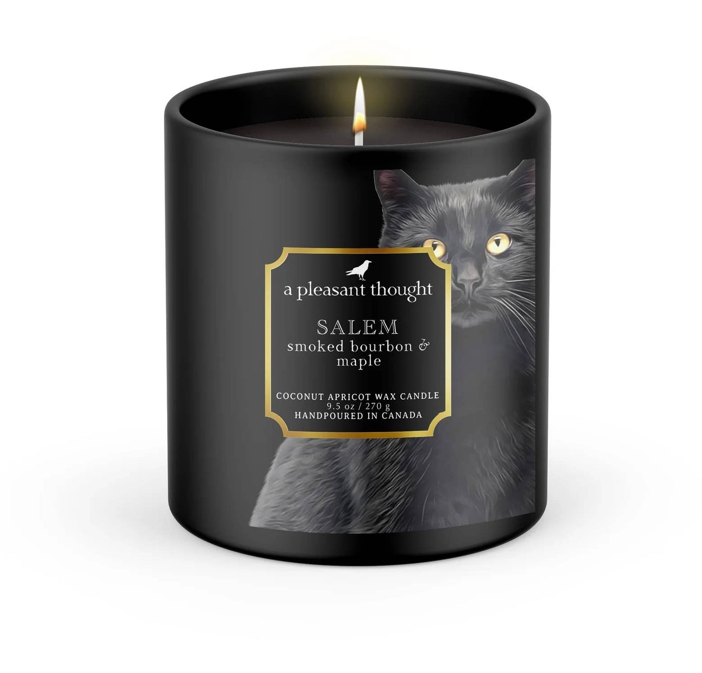 SALEM- Smoked Bourbon & Maple Raven Candle