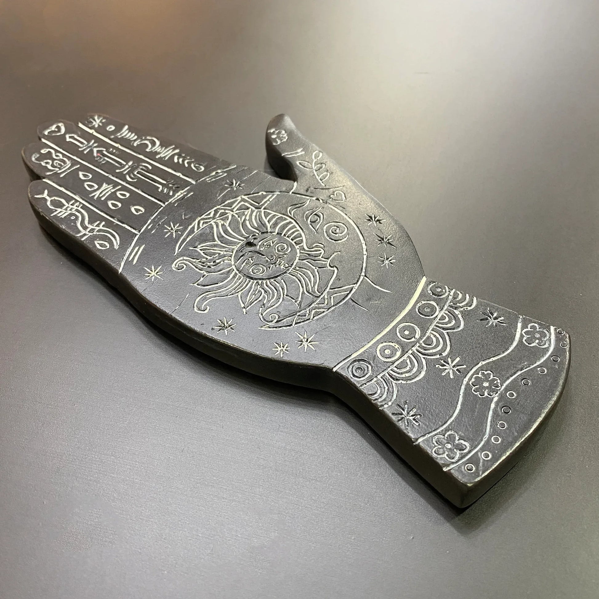 Palmistry Flat Incense Burner - Shadowplay Collection