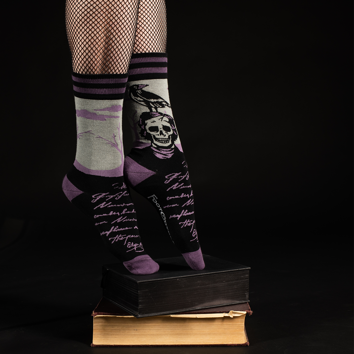 The Raven Edgar Allan Poe Socks