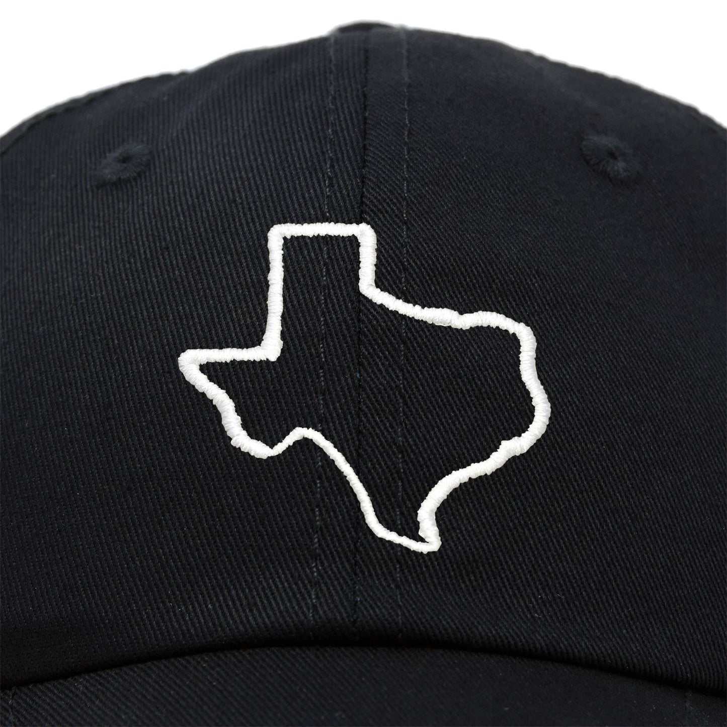 DALIX Texas Hat Lone Star State Baseball Cap: Black