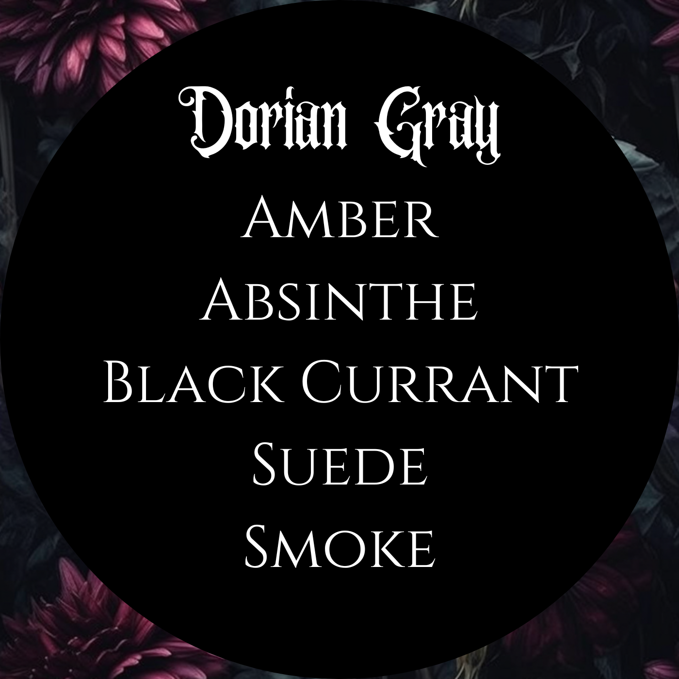 Dorian Gray Perfume Oil | Amber,Absinthe,Currant,Suede,Smoke