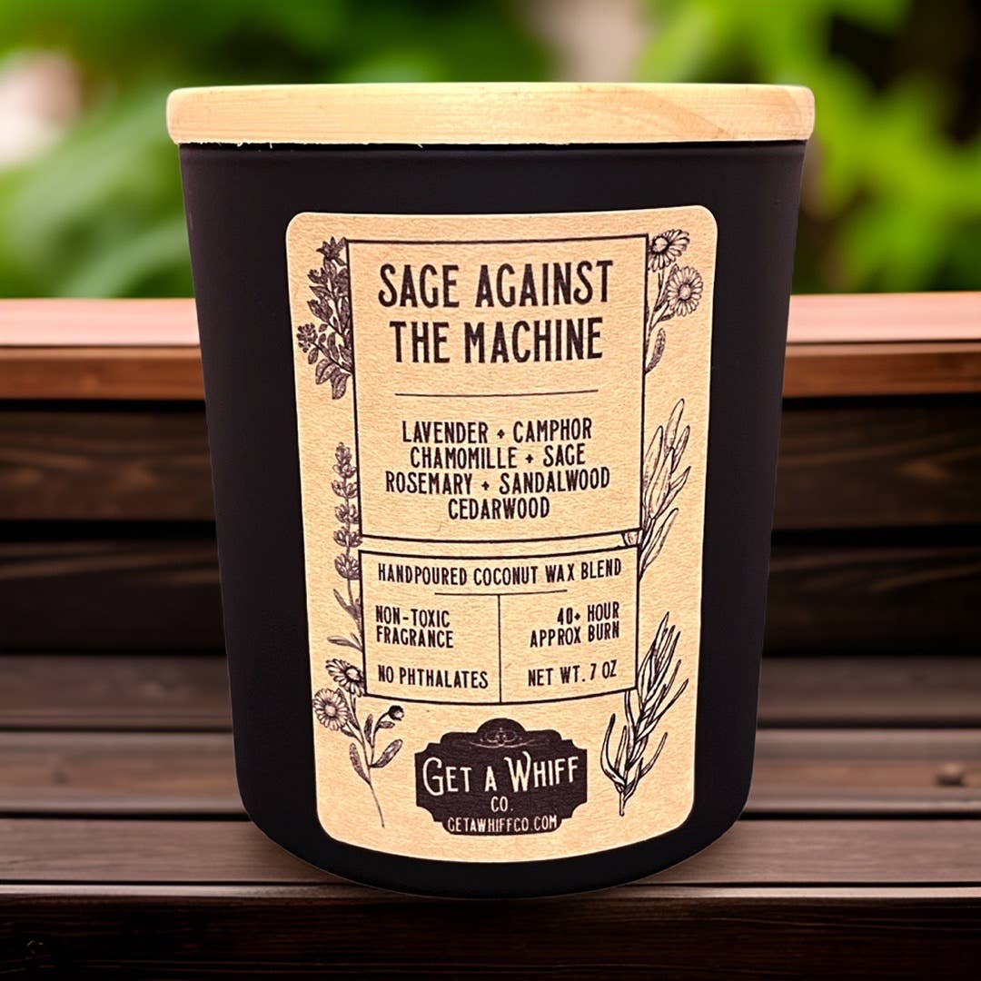 Sage Against the Machine Sage & Lavender Soy Coconut Candle