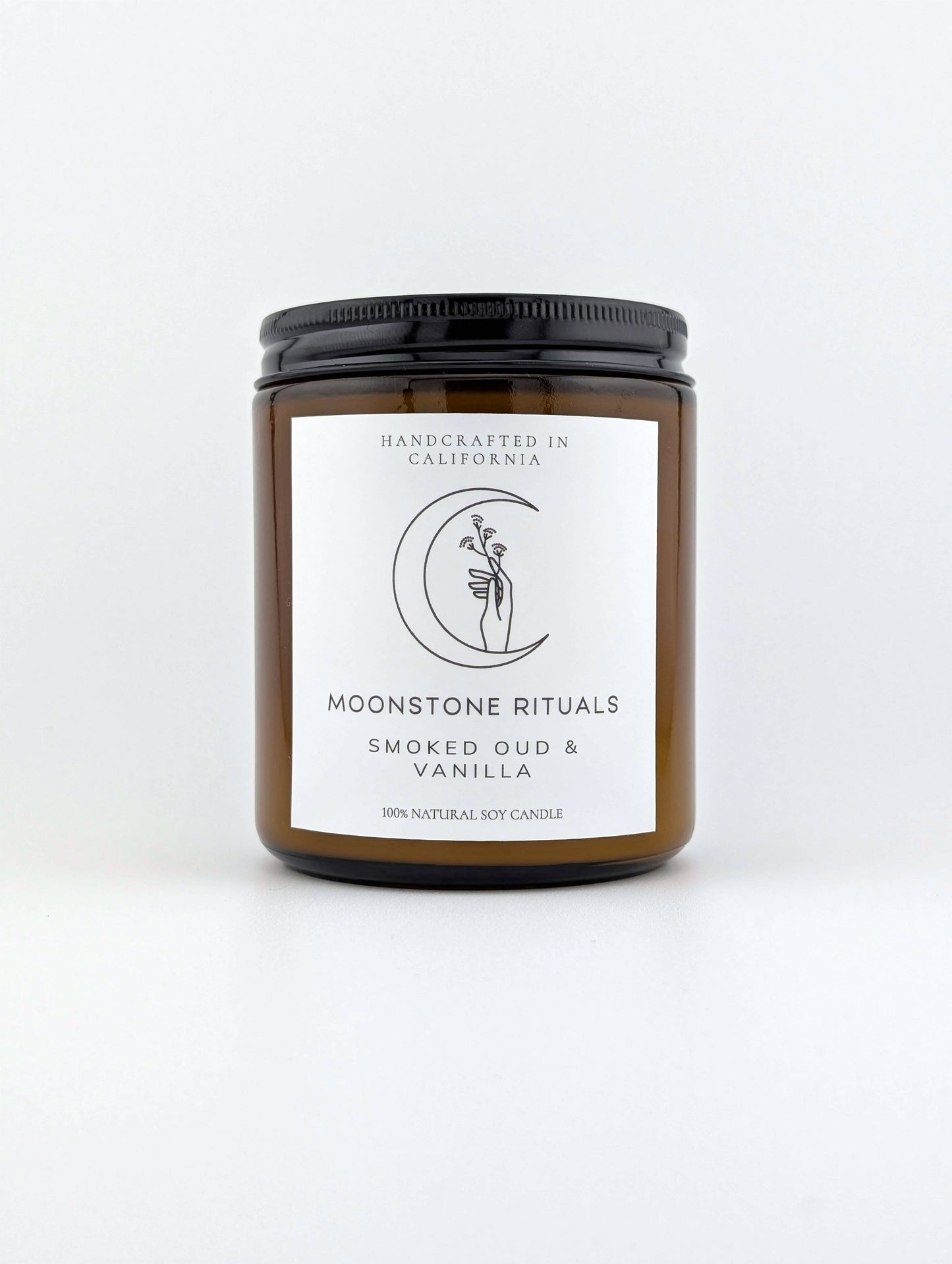Moonstone Rituals Smoked Oud & Vanilla Soy Wax Candle