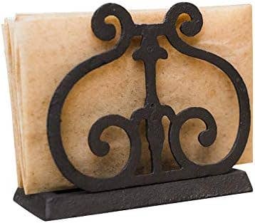 Rustic Cast Iron Cat Napkin Holder