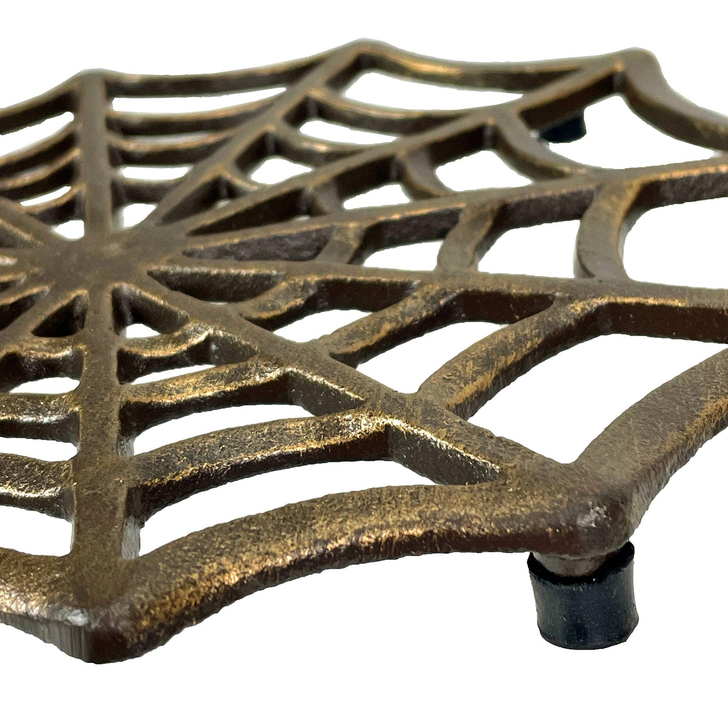 Bronze Finish Spiderweb Cast Iron Kitchen Trivet