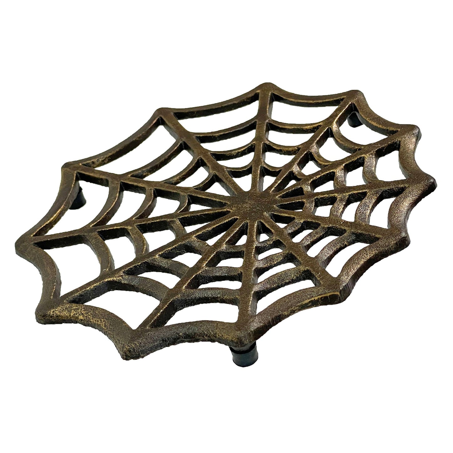 Bronze Finish Spiderweb Cast Iron Kitchen Trivet
