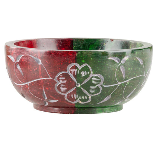 Tree of Life Soapstone Smudge Bowl